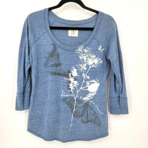 American Eagle Outfitters Women's M Pullover Scoop Neck Blouse Top T-Shirt y2k